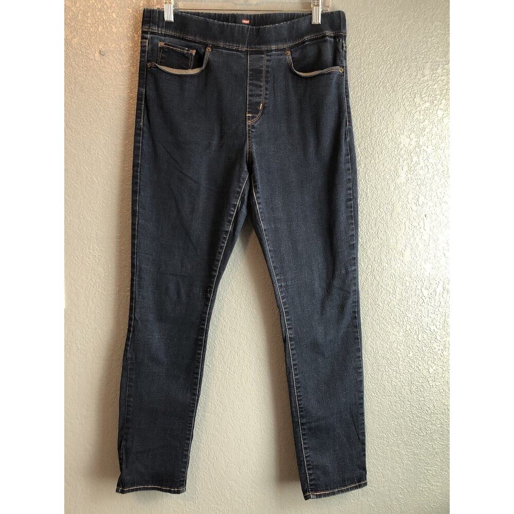 Levis Womens Jeans Size 12M Blue Pull On Skinny Stretch Denim Dark Wash READ
